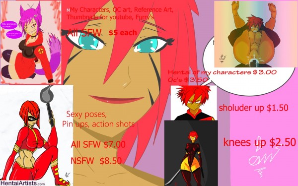 Commission prices for here on forward